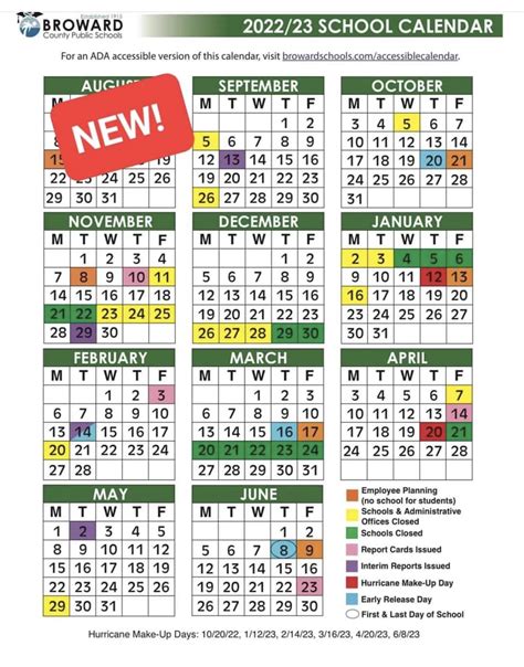 Broward County Calendar 2021 22